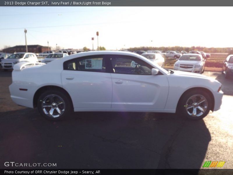 Ivory Pearl / Black/Light Frost Beige 2013 Dodge Charger SXT