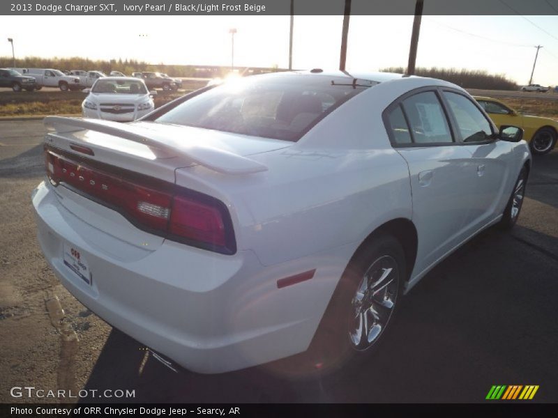 Ivory Pearl / Black/Light Frost Beige 2013 Dodge Charger SXT