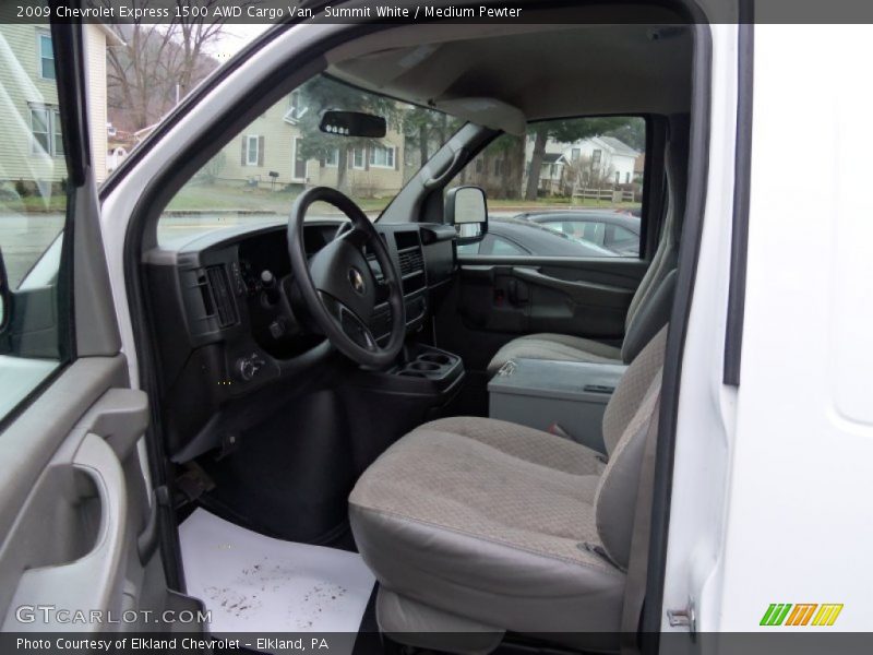 Summit White / Medium Pewter 2009 Chevrolet Express 1500 AWD Cargo Van