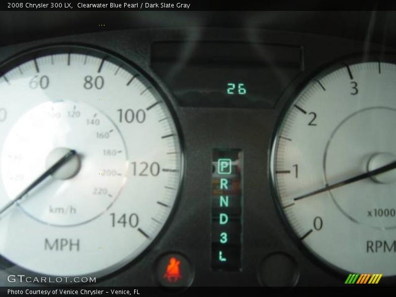 Clearwater Blue Pearl / Dark Slate Gray 2008 Chrysler 300 LX