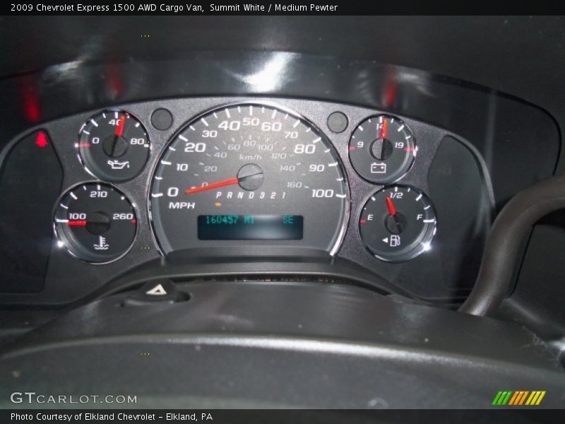 Summit White / Medium Pewter 2009 Chevrolet Express 1500 AWD Cargo Van