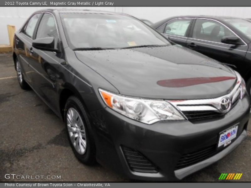 Magnetic Gray Metallic / Light Gray 2012 Toyota Camry LE