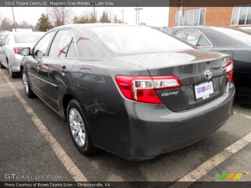 Magnetic Gray Metallic / Light Gray 2012 Toyota Camry LE