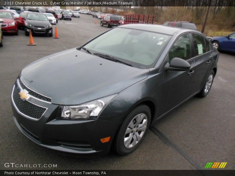 Cyber Gray Metallic / Jet Black/Medium Titanium 2013 Chevrolet Cruze LS