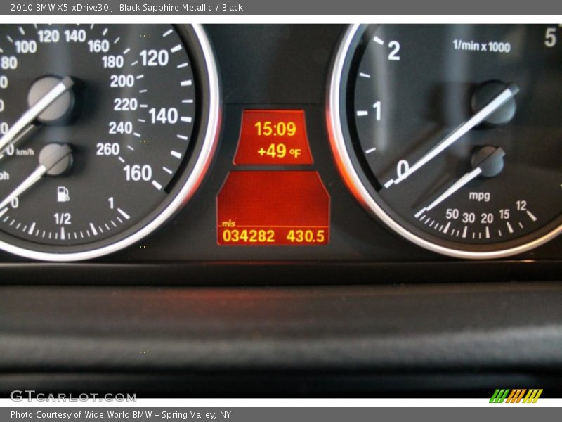 Black Sapphire Metallic / Black 2010 BMW X5 xDrive30i