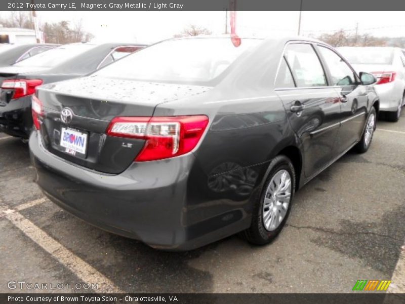 Magnetic Gray Metallic / Light Gray 2012 Toyota Camry LE