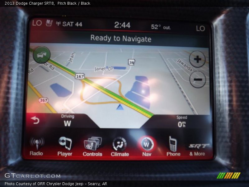 Navigation of 2013 Charger SRT8