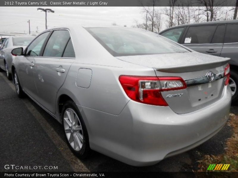 Classic Silver Metallic / Light Gray 2012 Toyota Camry XLE
