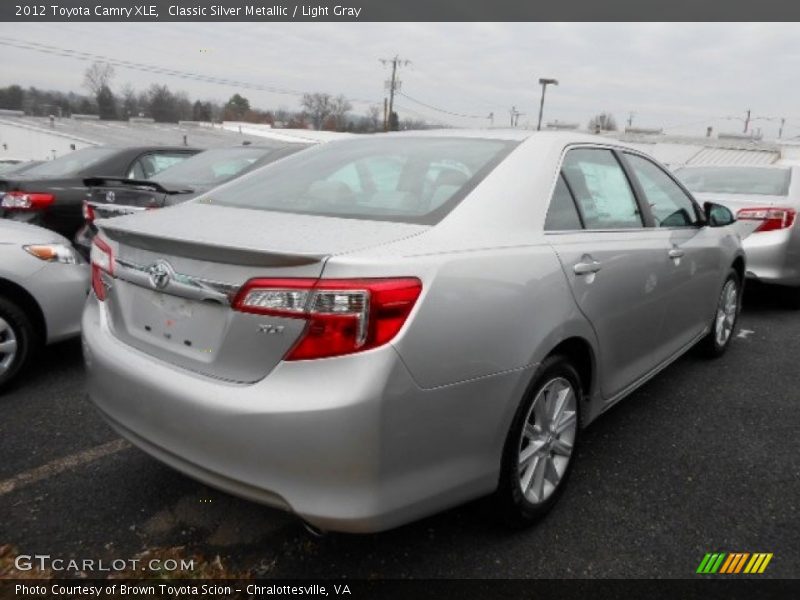 Classic Silver Metallic / Light Gray 2012 Toyota Camry XLE