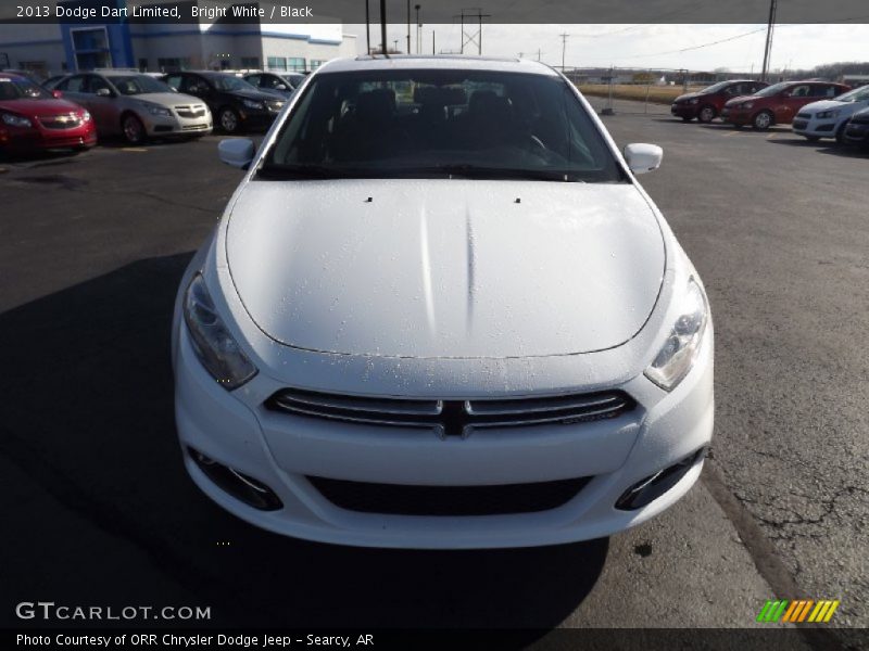 Bright White / Black 2013 Dodge Dart Limited