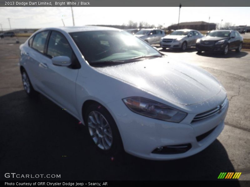 Bright White / Black 2013 Dodge Dart Limited