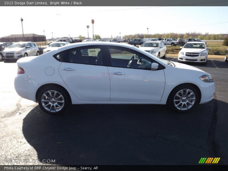 Bright White / Black 2013 Dodge Dart Limited