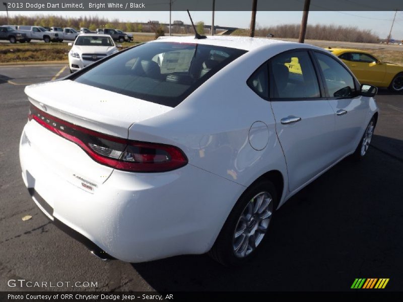 Bright White / Black 2013 Dodge Dart Limited