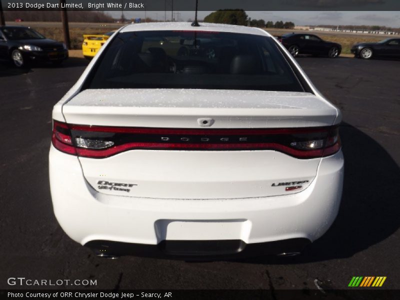 Bright White / Black 2013 Dodge Dart Limited