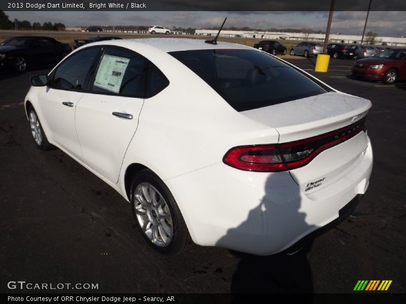 Bright White / Black 2013 Dodge Dart Limited