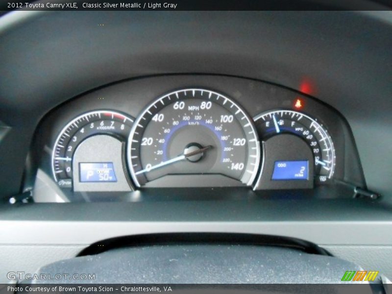 Classic Silver Metallic / Light Gray 2012 Toyota Camry XLE