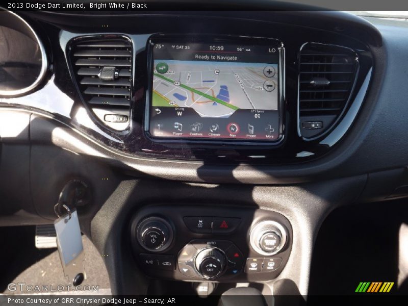 Bright White / Black 2013 Dodge Dart Limited