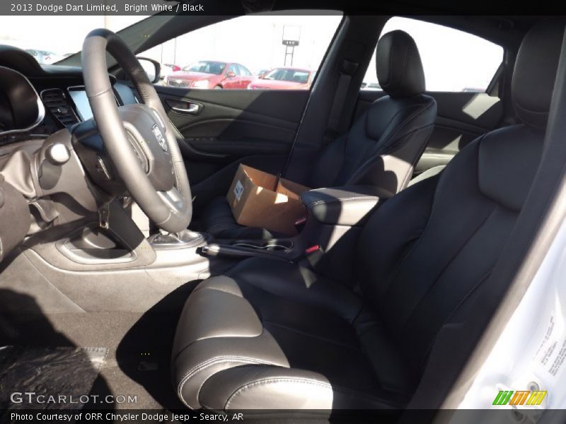 Bright White / Black 2013 Dodge Dart Limited