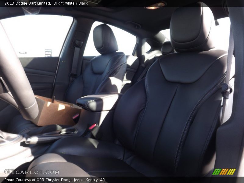 Bright White / Black 2013 Dodge Dart Limited