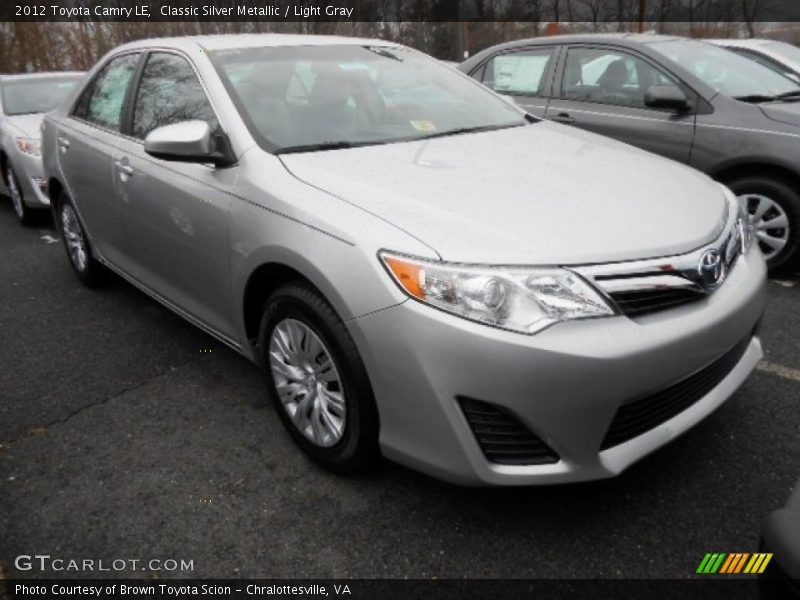Classic Silver Metallic / Light Gray 2012 Toyota Camry LE