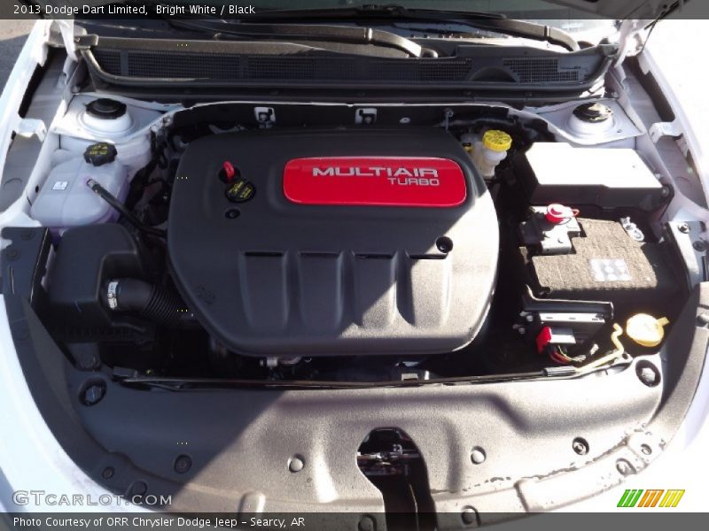 Bright White / Black 2013 Dodge Dart Limited