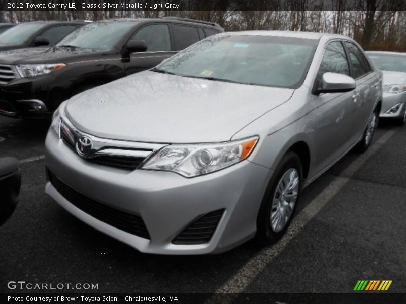 Classic Silver Metallic / Light Gray 2012 Toyota Camry LE