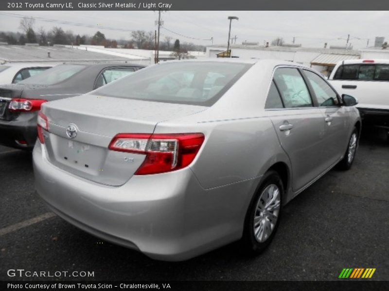 Classic Silver Metallic / Light Gray 2012 Toyota Camry LE