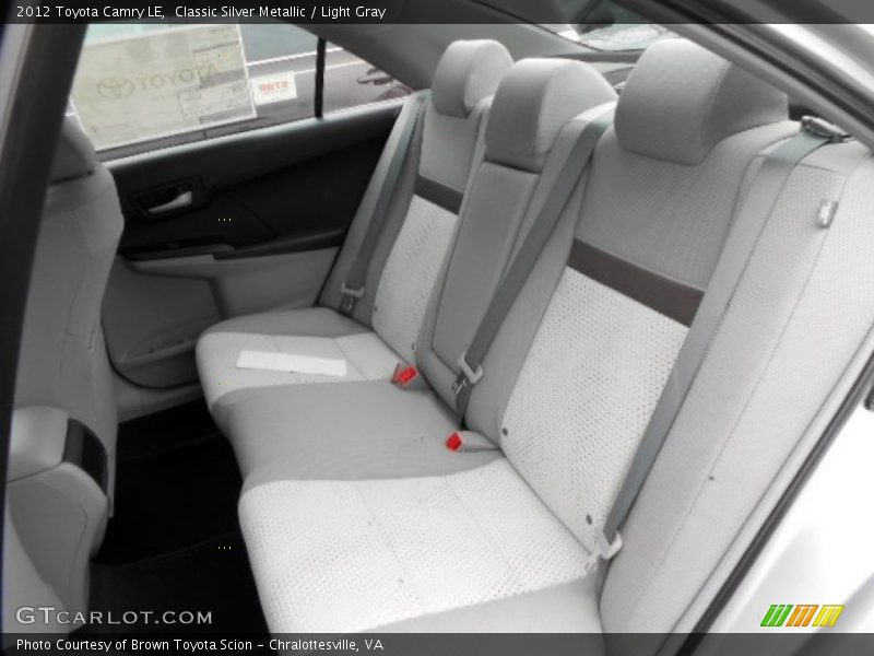 Classic Silver Metallic / Light Gray 2012 Toyota Camry LE
