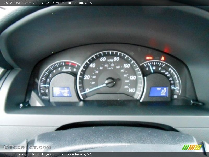 Classic Silver Metallic / Light Gray 2012 Toyota Camry LE