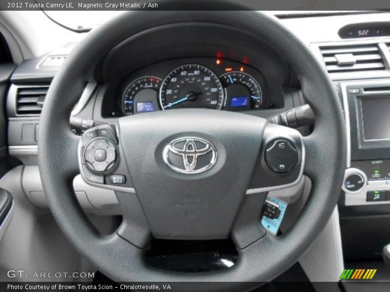 Magnetic Gray Metallic / Ash 2012 Toyota Camry LE