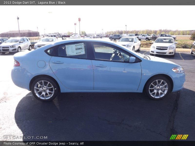 Laguna Blue / Black 2013 Dodge Dart SXT