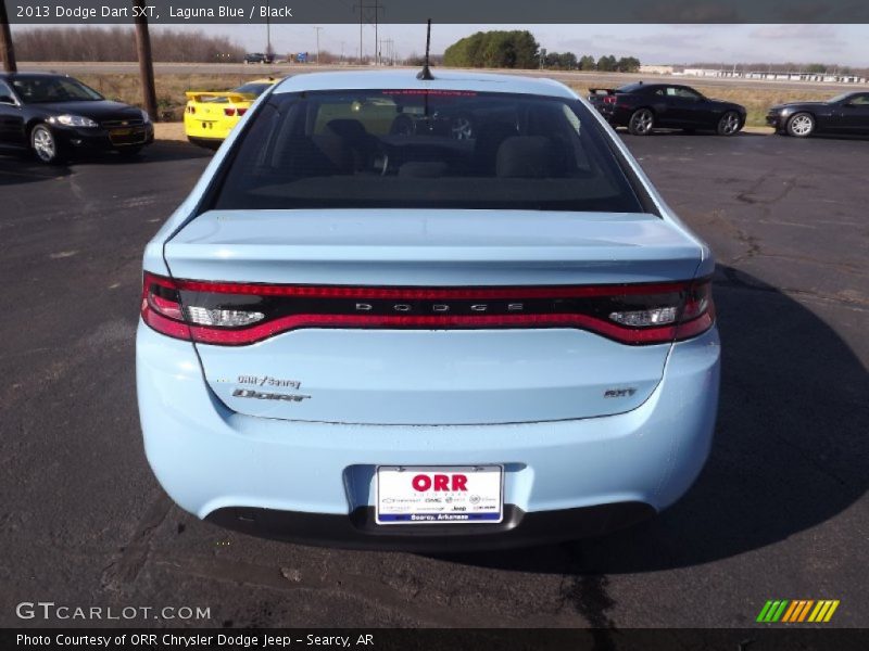 Laguna Blue / Black 2013 Dodge Dart SXT
