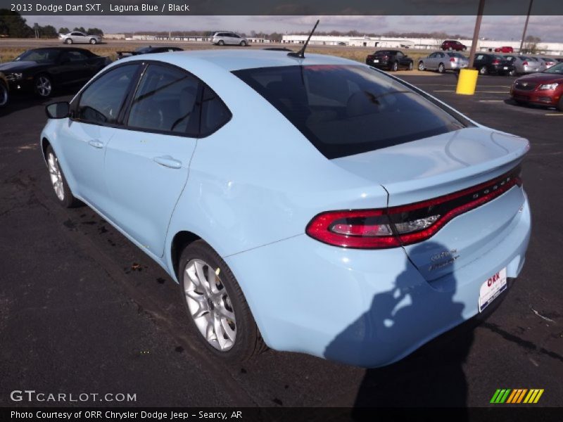 Laguna Blue / Black 2013 Dodge Dart SXT