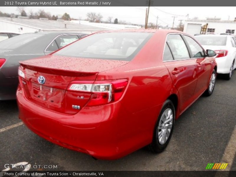  2012 Camry Hybrid LE Barcelona Red Metallic