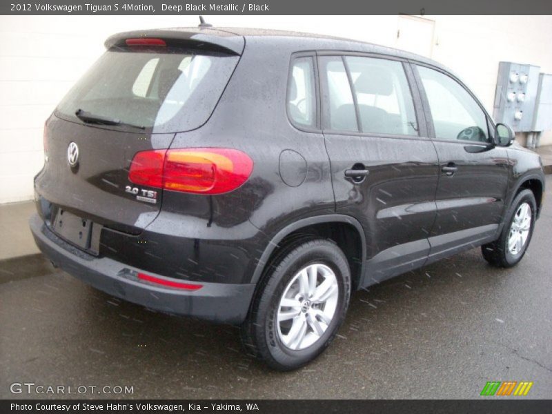 Deep Black Metallic / Black 2012 Volkswagen Tiguan S 4Motion