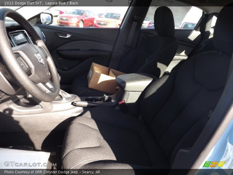 Laguna Blue / Black 2013 Dodge Dart SXT