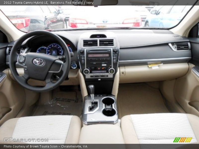Dashboard of 2012 Camry Hybrid LE