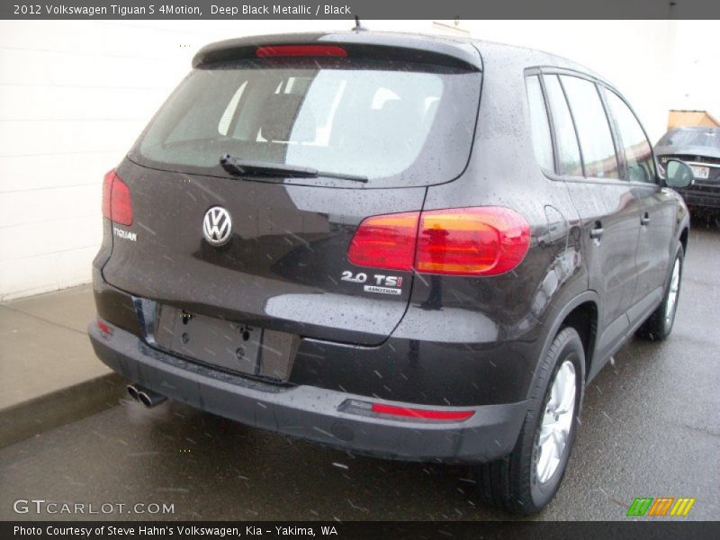 Deep Black Metallic / Black 2012 Volkswagen Tiguan S 4Motion