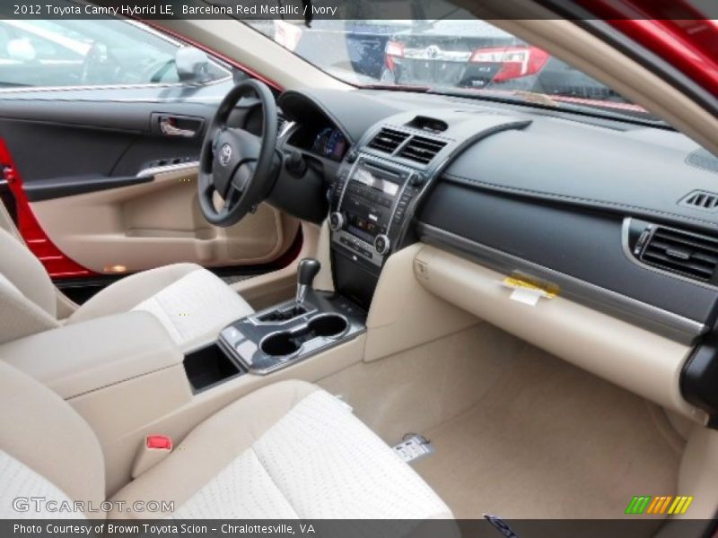Barcelona Red Metallic / Ivory 2012 Toyota Camry Hybrid LE