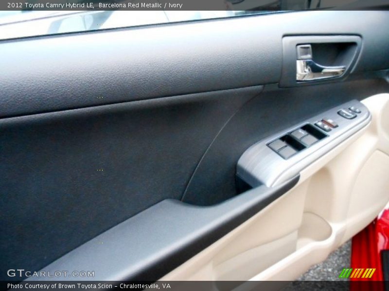 Barcelona Red Metallic / Ivory 2012 Toyota Camry Hybrid LE
