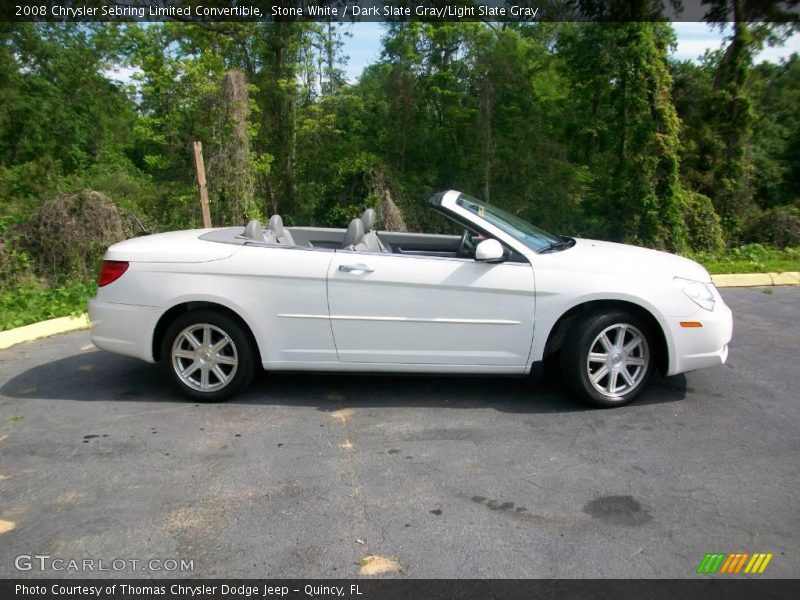 Stone White / Dark Slate Gray/Light Slate Gray 2008 Chrysler Sebring Limited Convertible