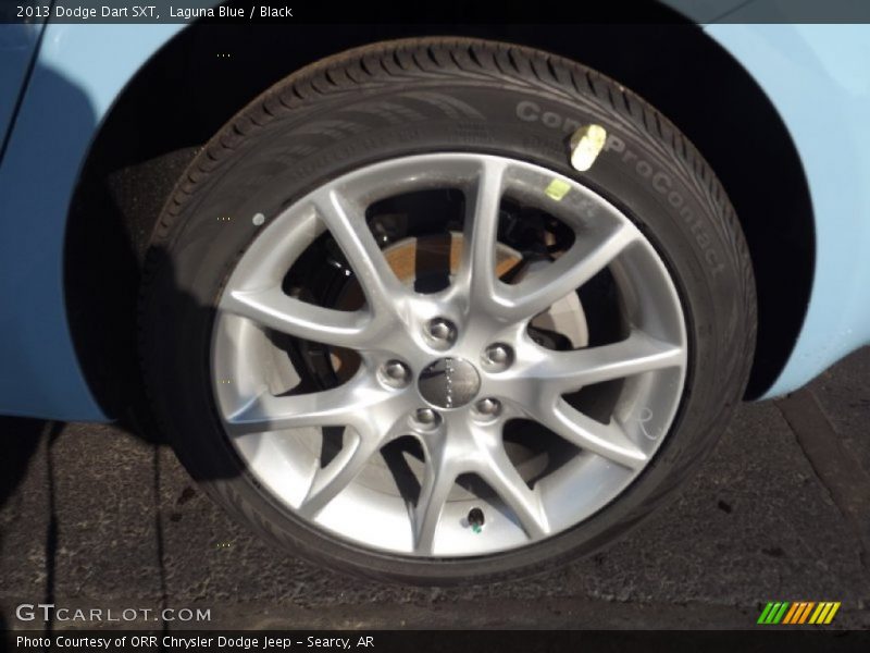 Laguna Blue / Black 2013 Dodge Dart SXT