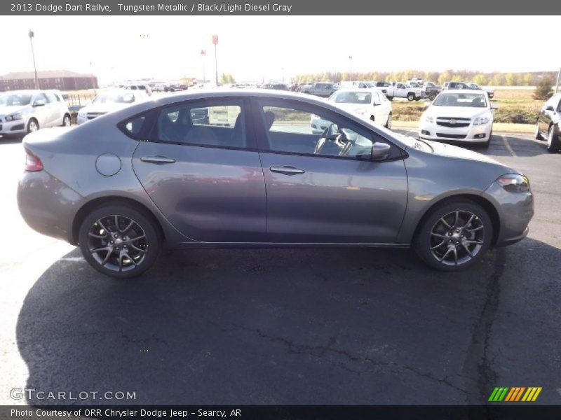 Tungsten Metallic / Black/Light Diesel Gray 2013 Dodge Dart Rallye