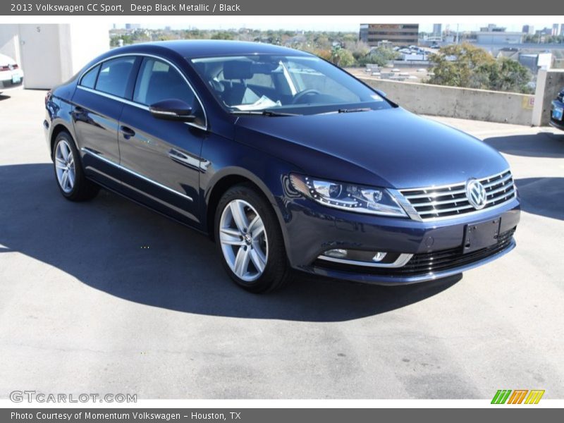 Deep Black Metallic / Black 2013 Volkswagen CC Sport