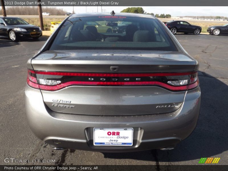 Tungsten Metallic / Black/Light Diesel Gray 2013 Dodge Dart Rallye