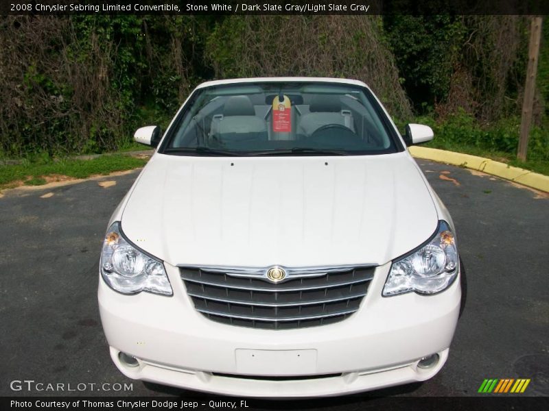 Stone White / Dark Slate Gray/Light Slate Gray 2008 Chrysler Sebring Limited Convertible