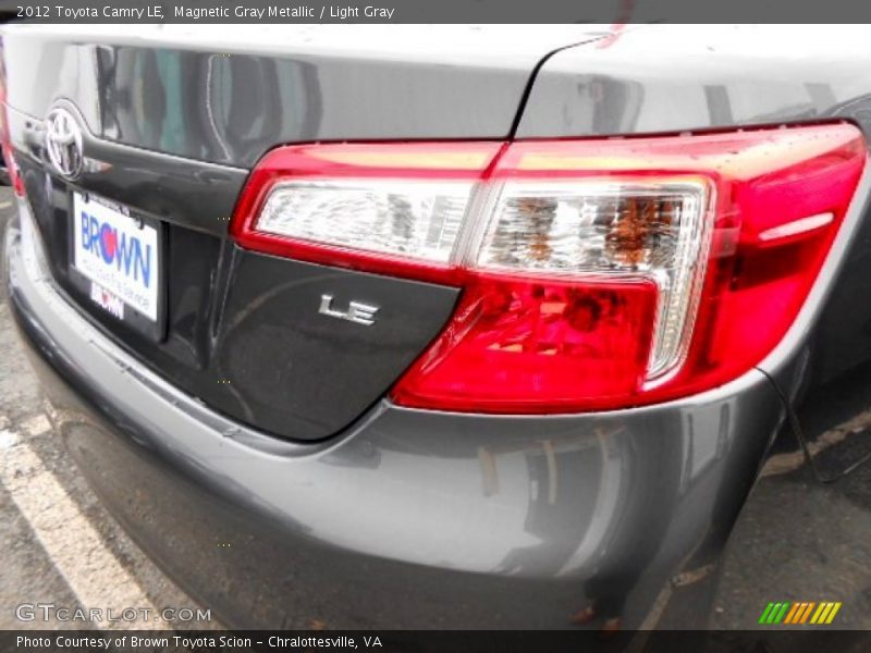 Magnetic Gray Metallic / Light Gray 2012 Toyota Camry LE