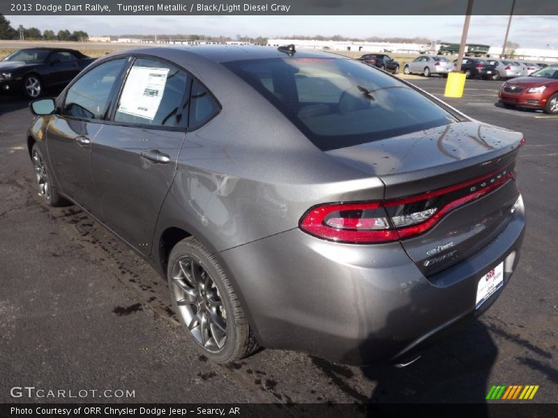 Tungsten Metallic / Black/Light Diesel Gray 2013 Dodge Dart Rallye