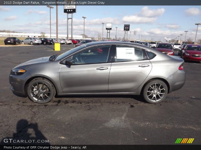Tungsten Metallic / Black/Light Diesel Gray 2013 Dodge Dart Rallye