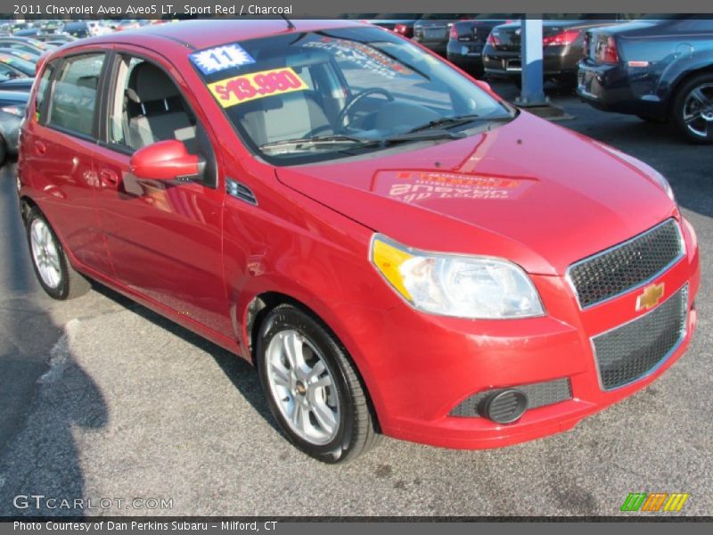 Sport Red / Charcoal 2011 Chevrolet Aveo Aveo5 LT